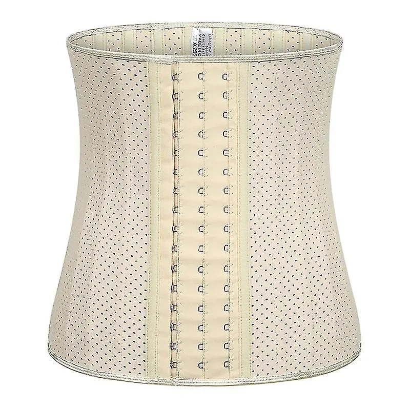100% Latex Waist Trainer 11.8 / 9.44 Inch 25 Spiral Acero Deshuesado Transpirable Bajo El Busto Corsés Y Bustiers Moldeador De C