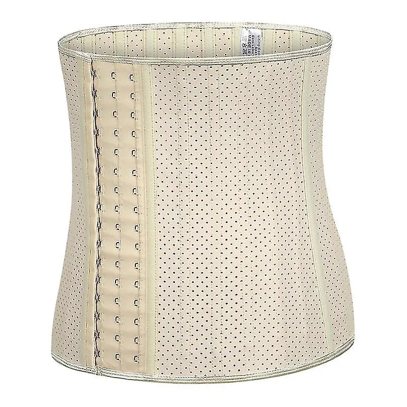 100% Latex Waist Trainer 11.8 / 9.44 Inch 25 Spiral Acero Deshuesado Transpirable Bajo El Busto Corsés Y Bustiers Moldeador De C