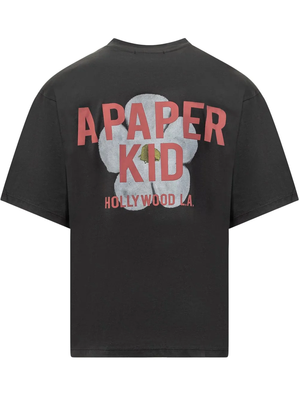A PAPER KID TSHIRT LOGO AND FLOWER PRINT
