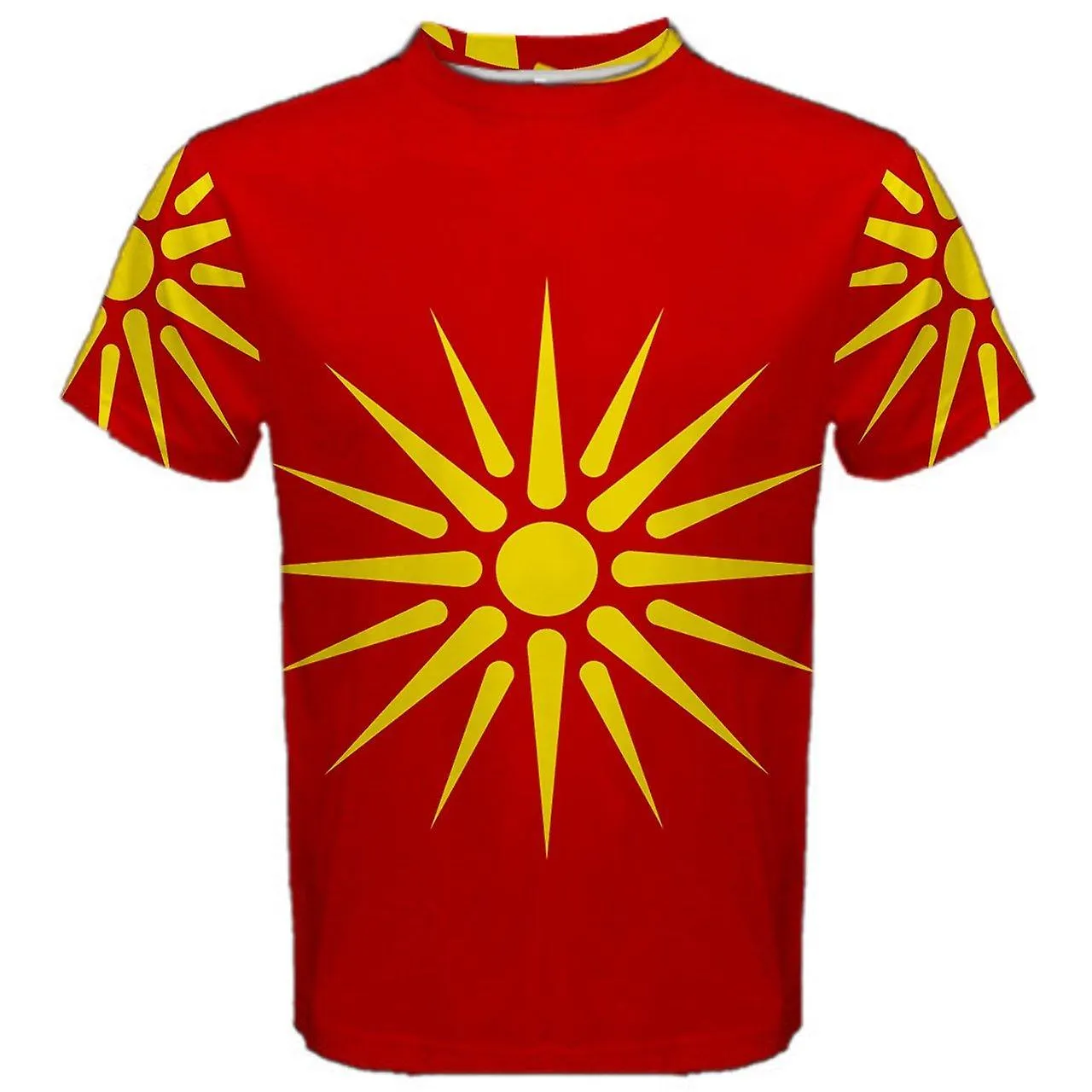 Antigua República de Macedonia bandera sublimada camiseta deportiva