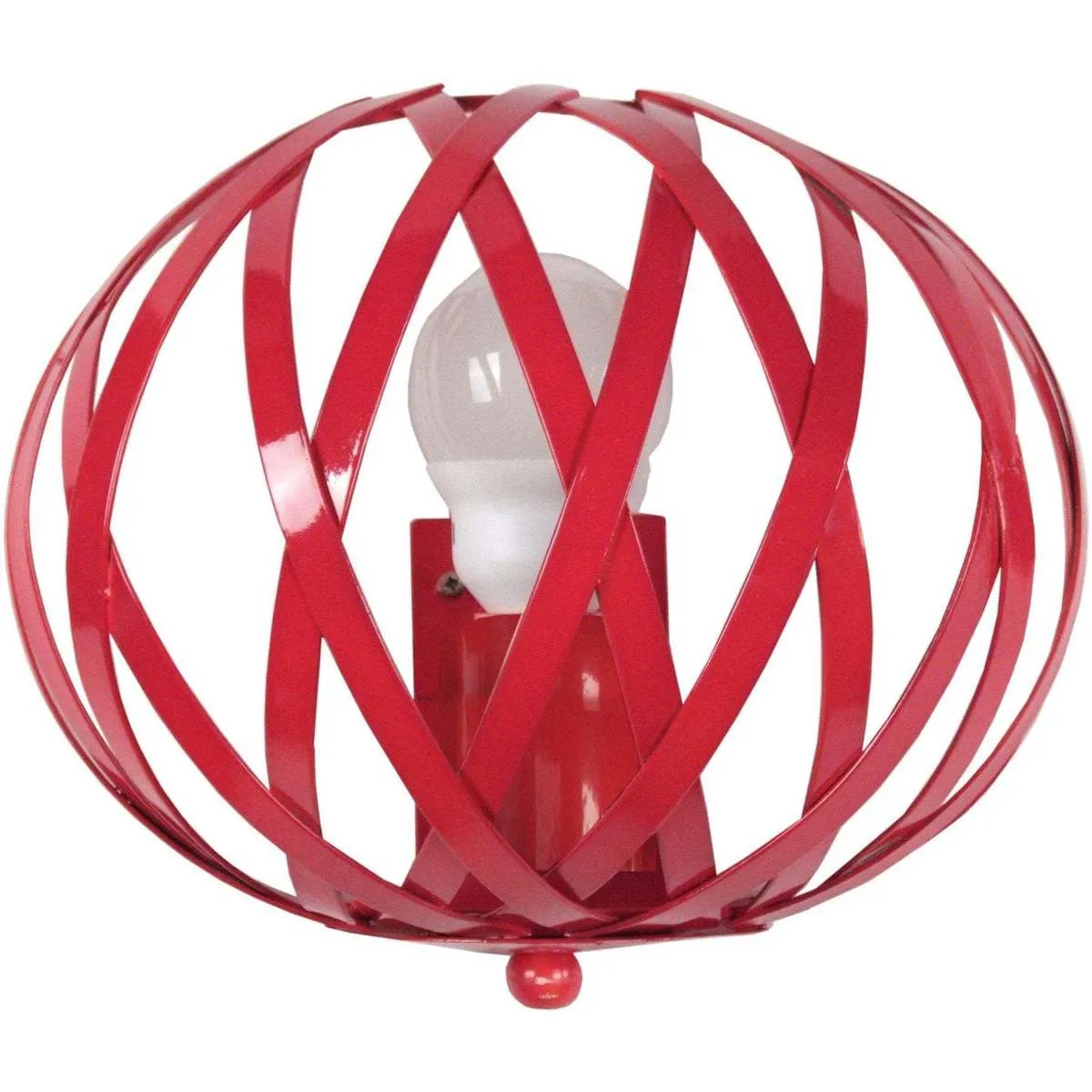 Aplique redondo metal rojo