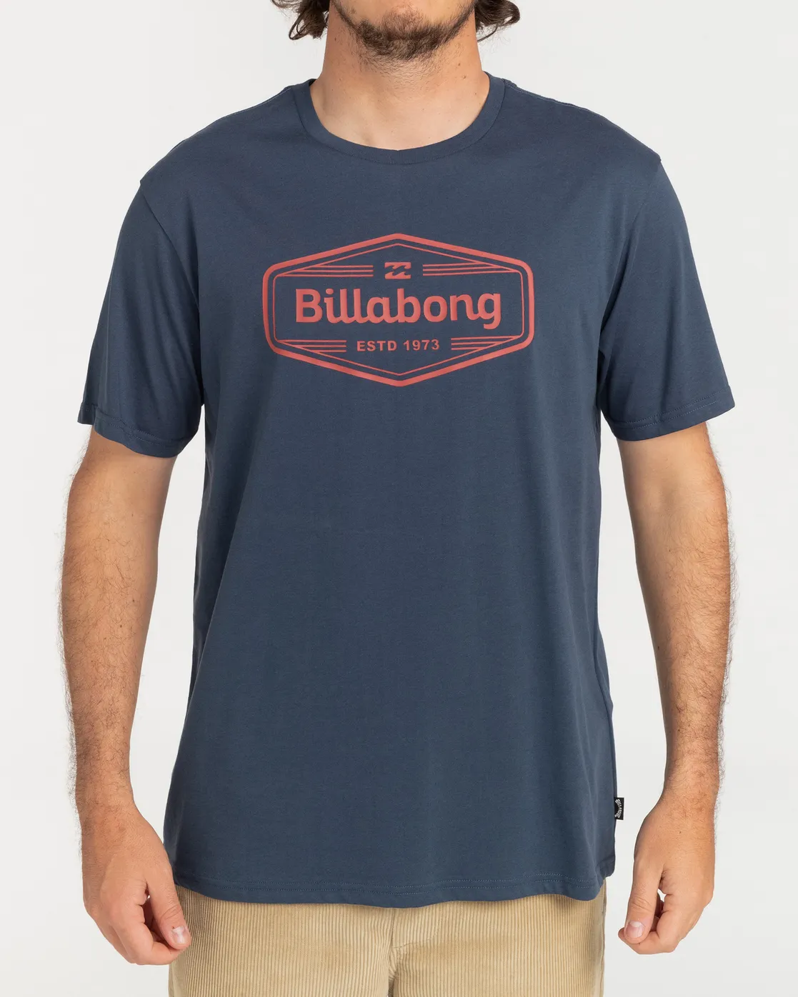 CAMISETA BILLABONG PARA HOMBRE MANGA CORTA TRADEMARK SS REFC1SS62BIP2  AZUL MARINO
