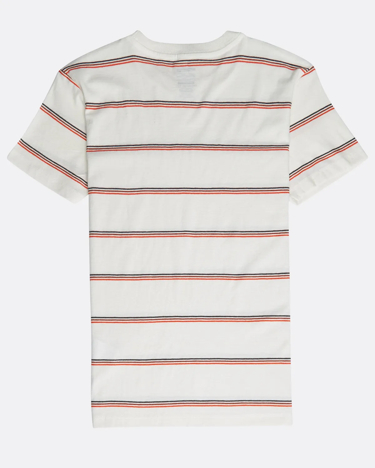 Camiseta BILLABONG surfera manga corta niño surfera Die Cut Stripe BO Bone Ref. N2JE04 Blanca rayas rojas