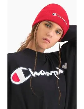 Camiseta corta CHAMPION chica manga corta Script Logo High Neck LS Tee Ref. 113197 negra