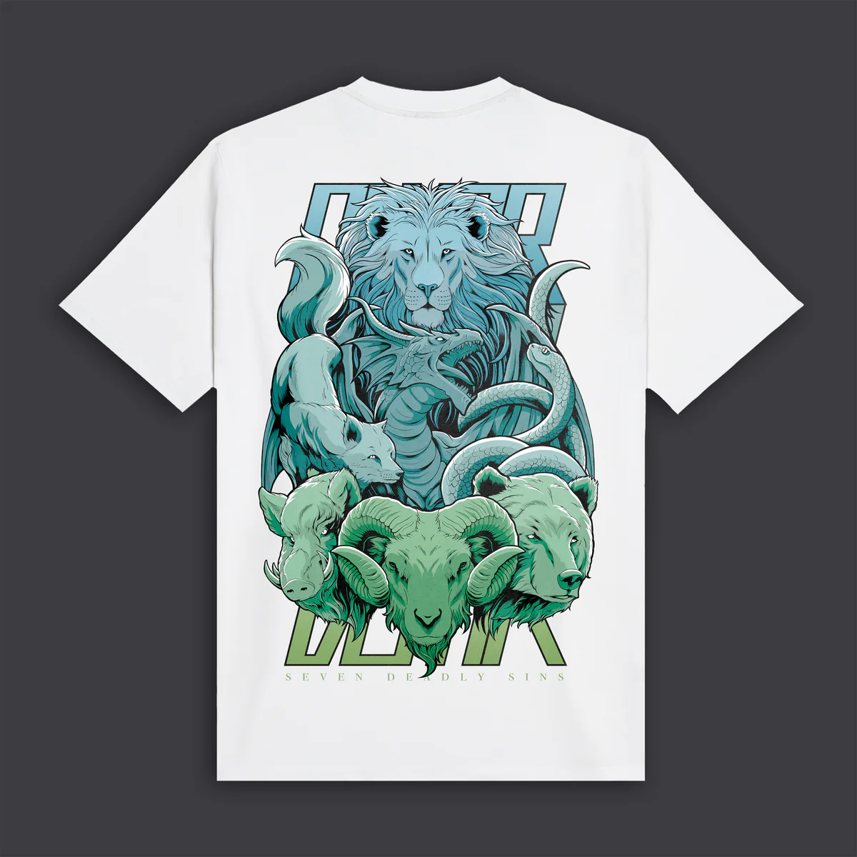 CAMISETA DOLLY NOIRE HOMBRE MANGA CORTA 7 DEADLY SINS TEE WHITE TS508TA02 SIETE PECADOS CAPITALES BLANCO