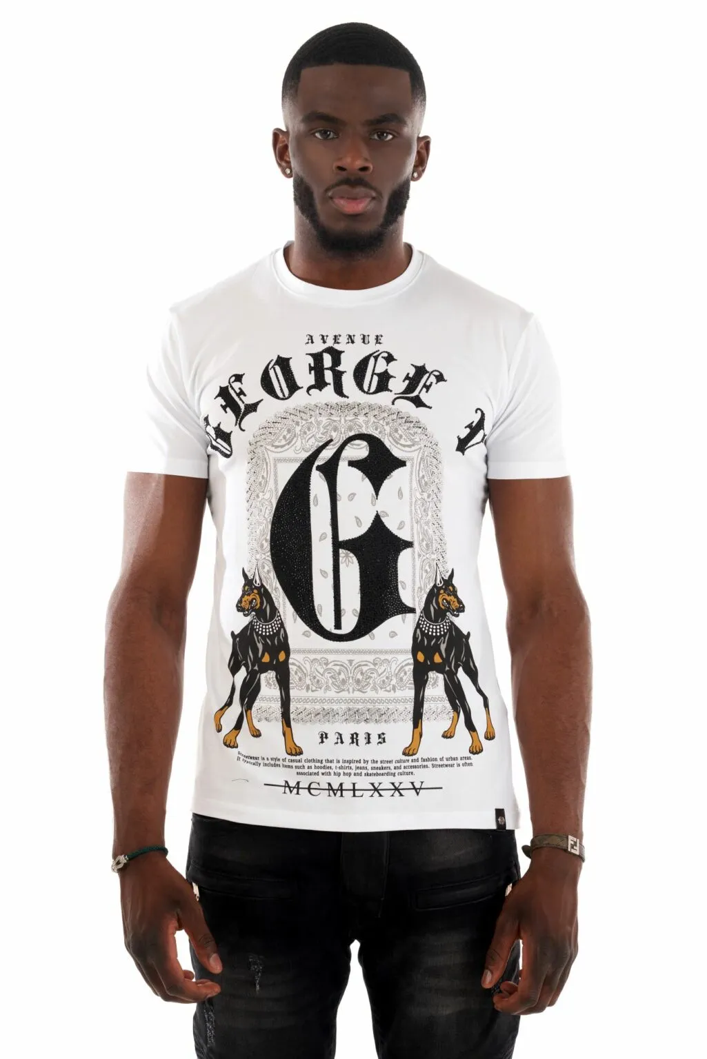 CAMISETA GEORGE V  GV10046 WHITE