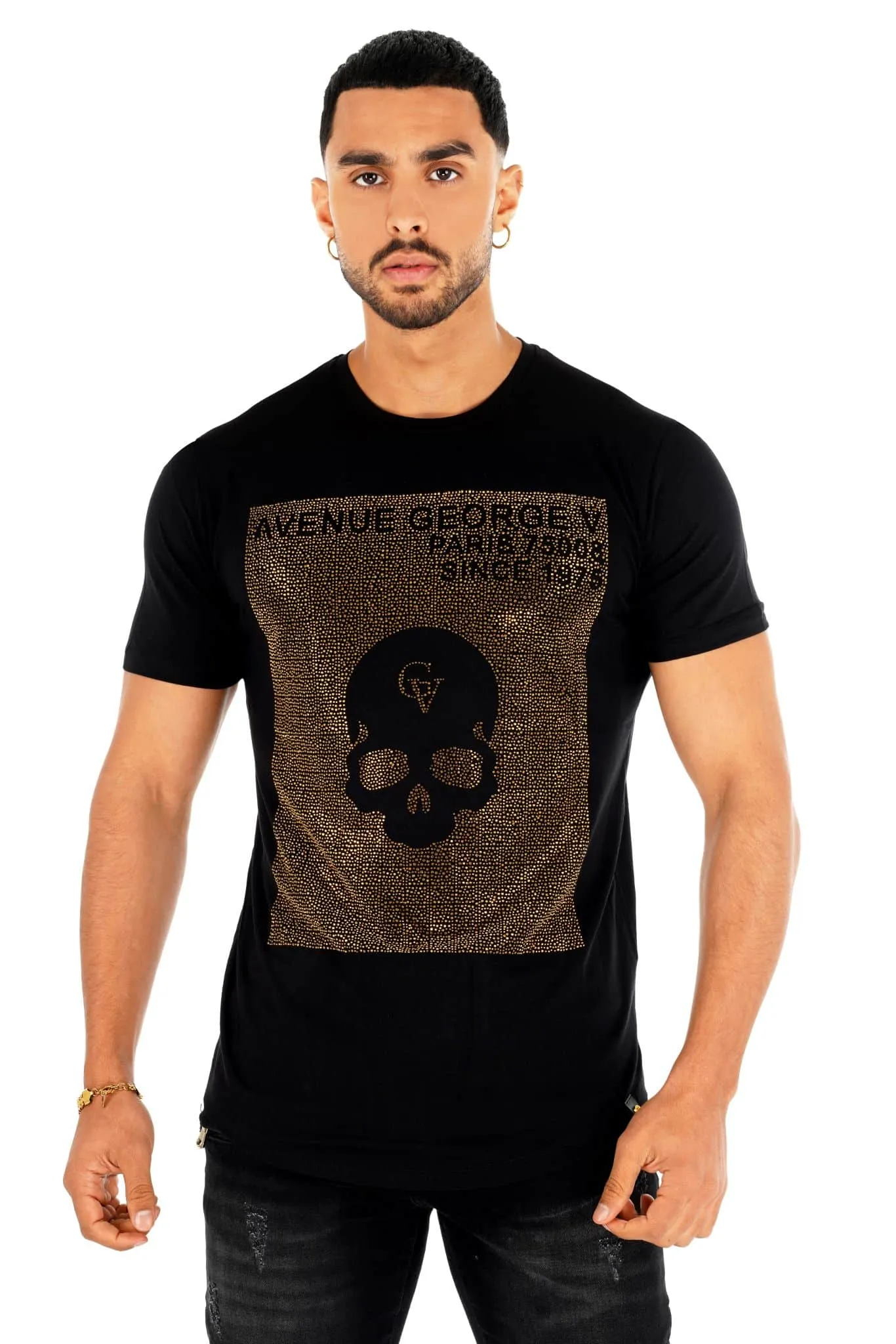 CAMISETA GEORGE V  GV2027 BLACK/GOLD