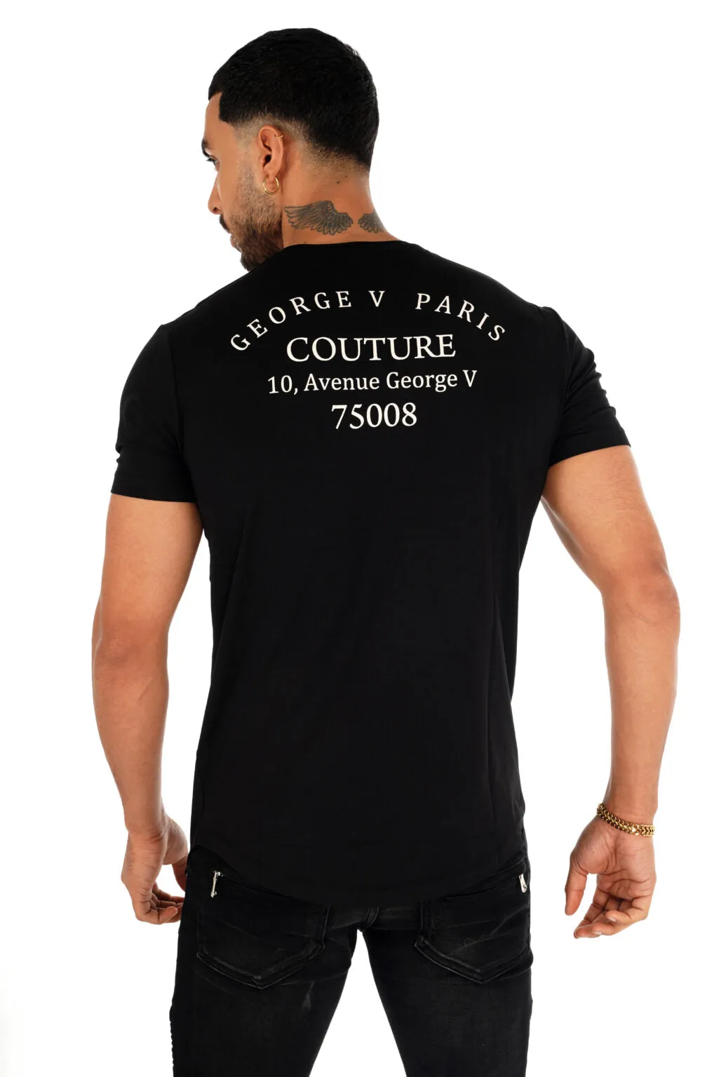 CAMISETA GEORGE V  GV2027 BLACK/GOLD