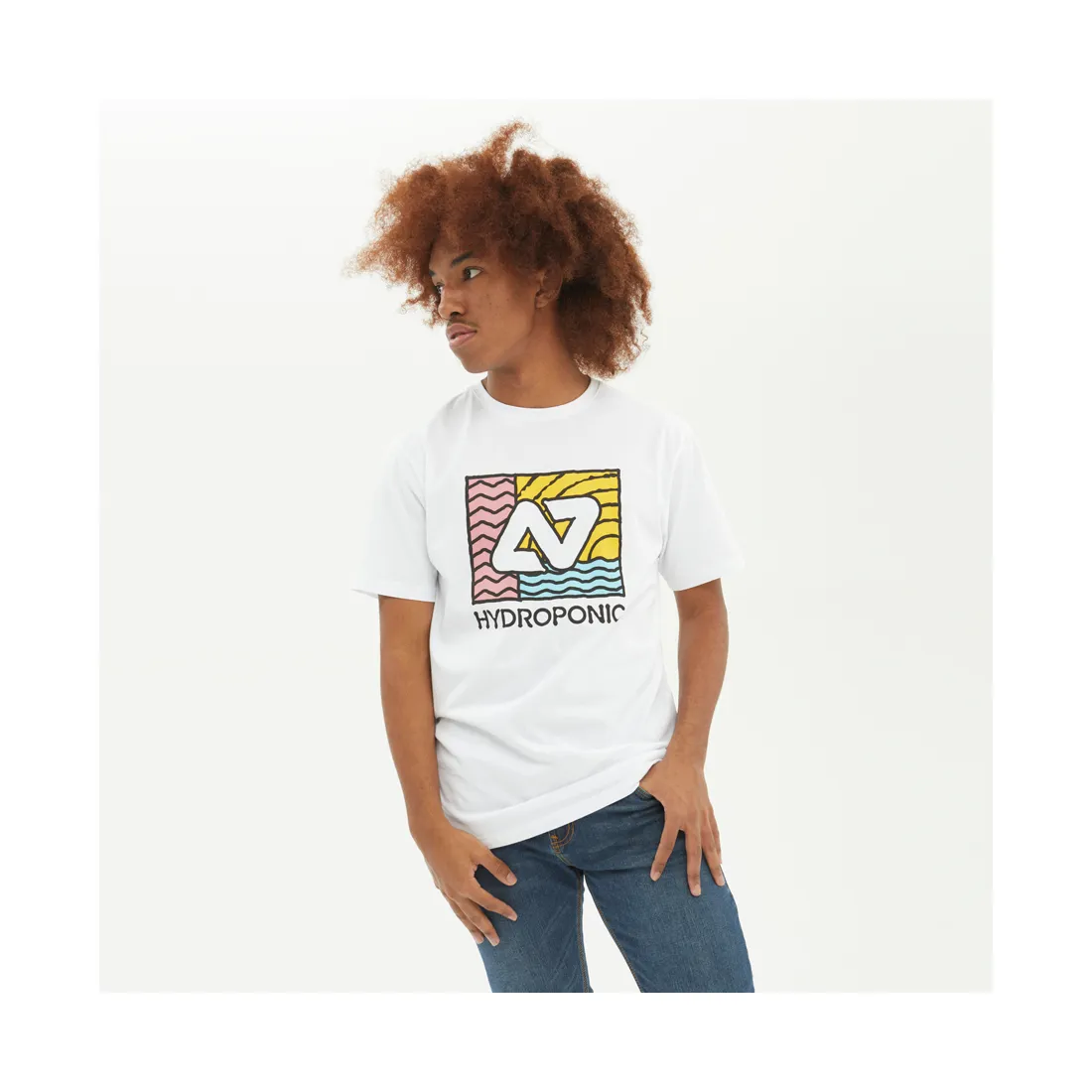 CAMISETA HYDROPONIC HOMBRE MANGA CORTA 2350101 SWELL SS WHITEBLANCO