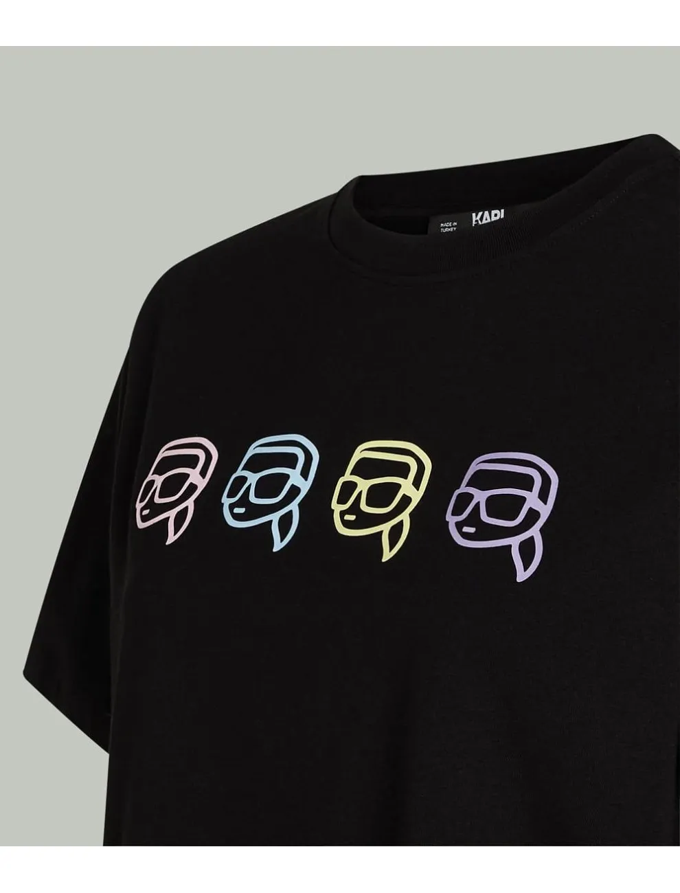 Camiseta Karl Lagerfed Ikonic 2.0 Outline Tank Negro