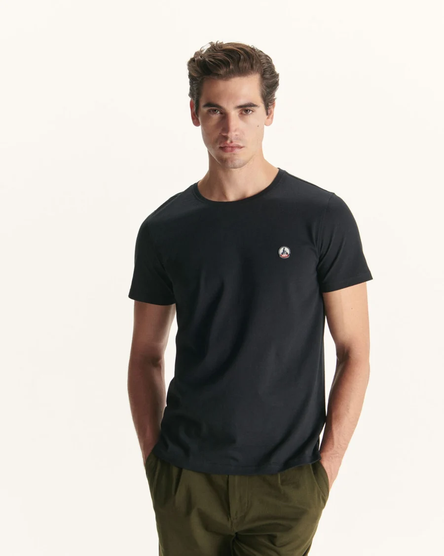 Camiseta manga corta Jott de Hombre PIETRO SS23MTSH10 – 999 BLACK Justoverthetop negro