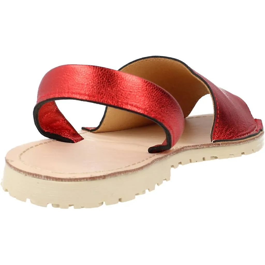 Clara Duran Sandalias Menorcd Color Rojo