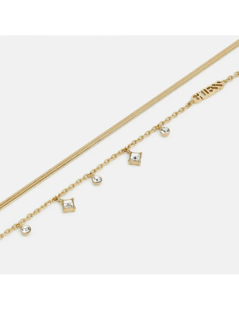 Collar Guess Mujer Perfect Liaison Acero Dorado