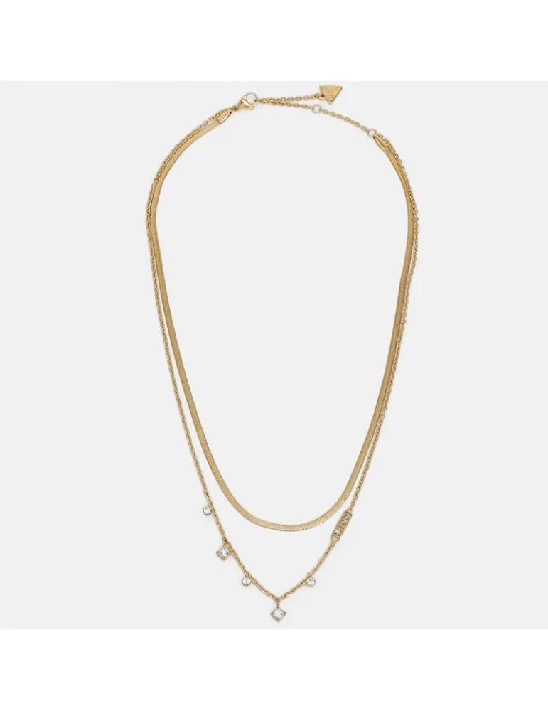 Collar Guess Mujer Perfect Liaison Acero Dorado
