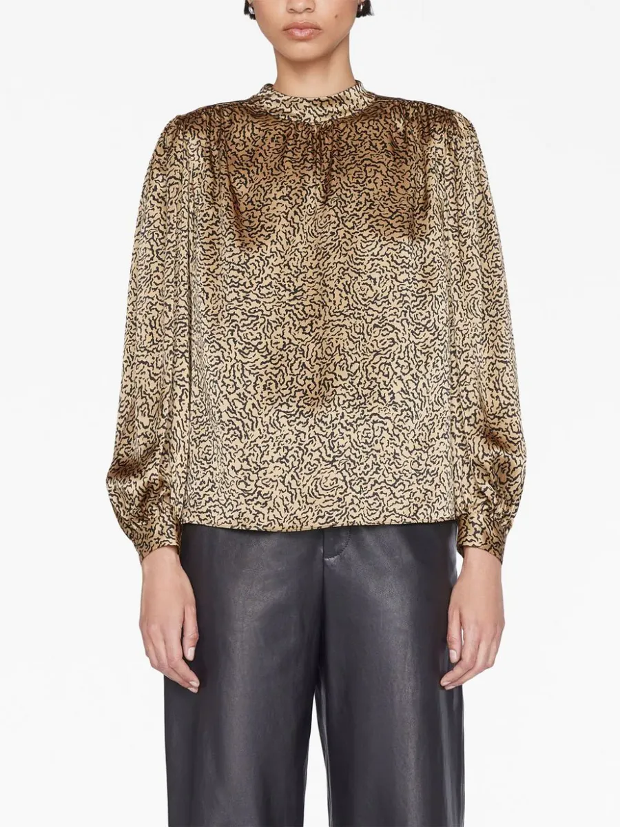 FRAME ANIMAL PRINT BLOUSE