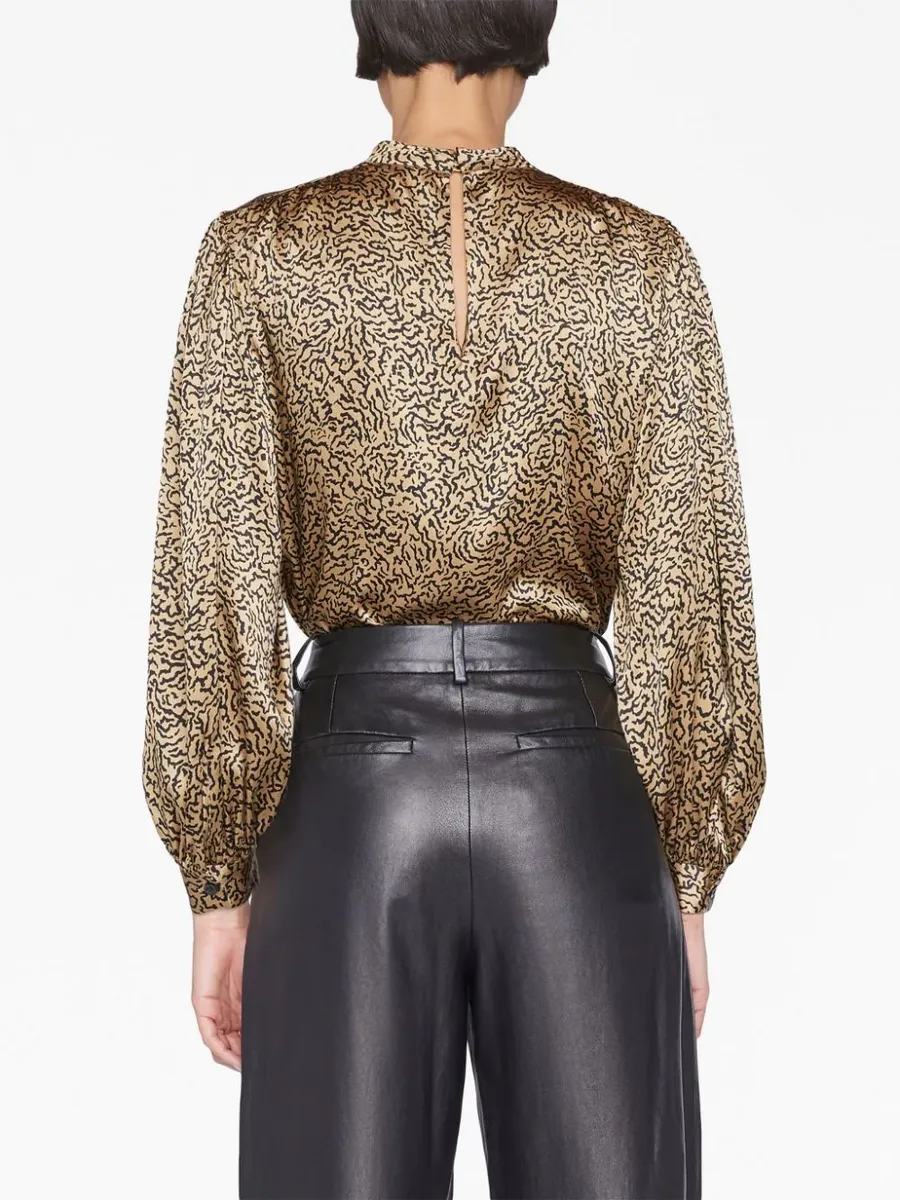 FRAME ANIMAL PRINT BLOUSE