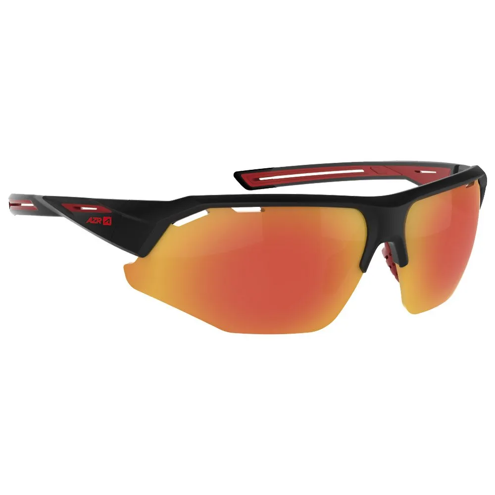 Gafas AZR Galibier Noire Mate Rouge Irise Rouge Photochromique