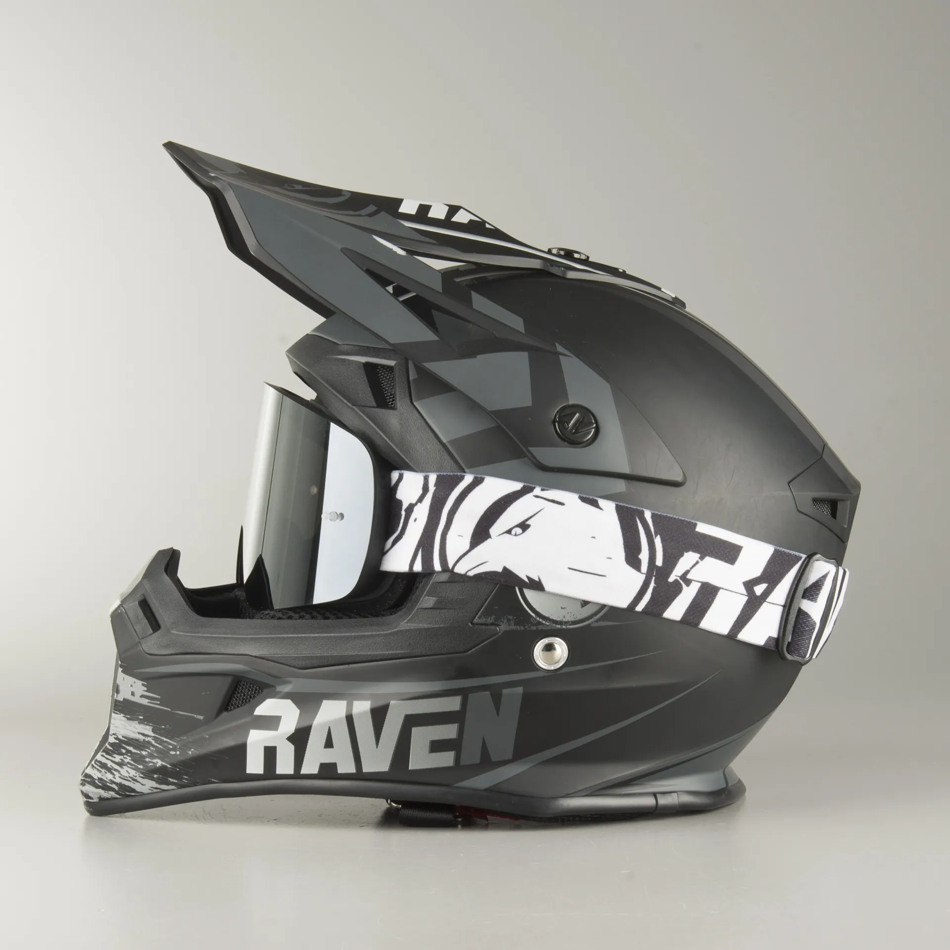 GAFAS DE CROSS RAVEN EDGE CHARGE  ESPEJO NEGRO