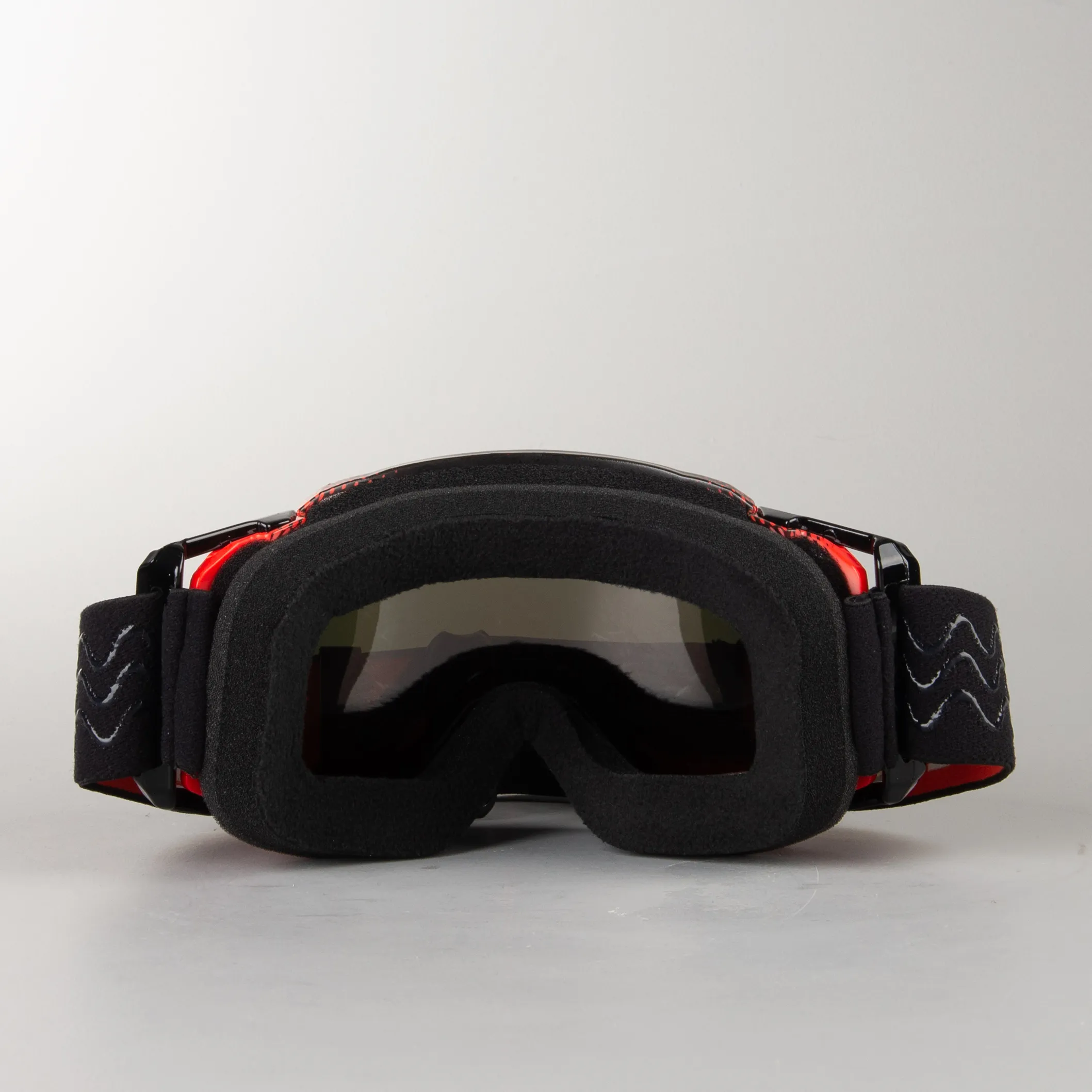 GAFAS DE CROSS RAVEN SNIPER CRIMSON ECHO  LENTE DOBLE DE ESPEJO ROJA