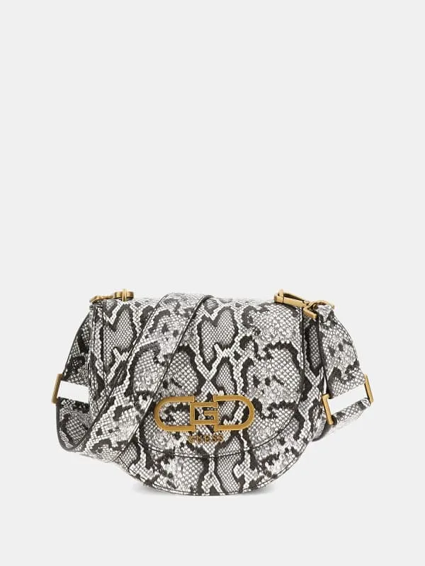 GUESS FLEET PYTHONPRINT MINI CROSSBODY