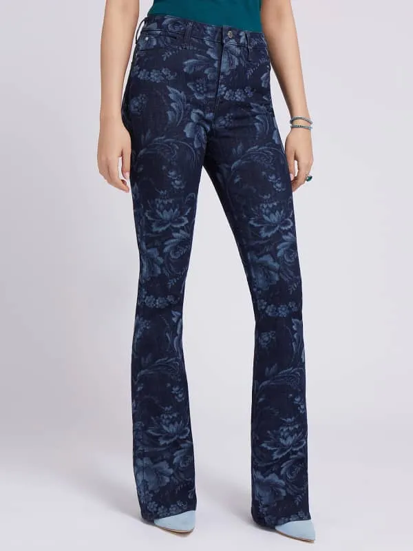 GUESS Flower Print Flare