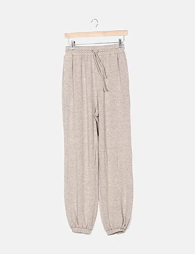 Majorelle Jogger marrón claro jaspeado