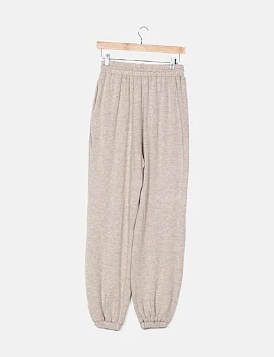 Majorelle Jogger marrón claro jaspeado