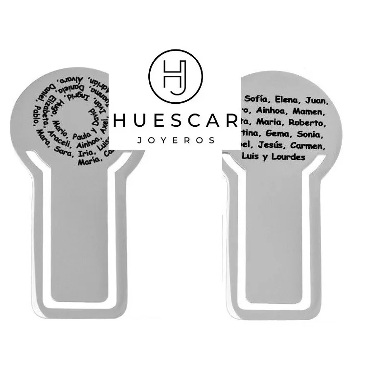 Marcapaginas escudos  personalizados acero inoxidable