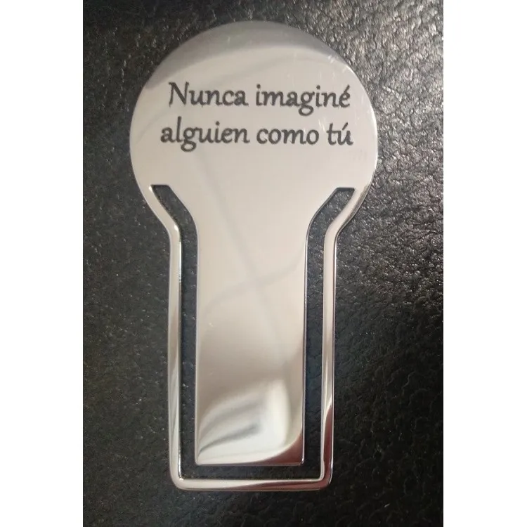 Marcapaginas escudos  personalizados acero inoxidable