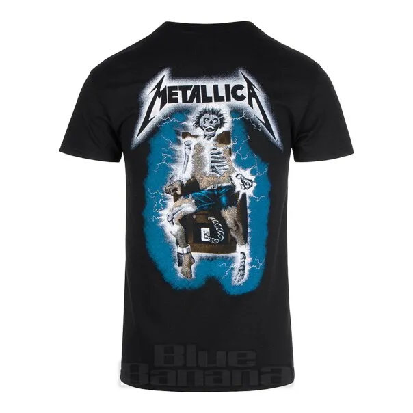 Official Metallica Ride The Lightning Print T Shirt (Black)