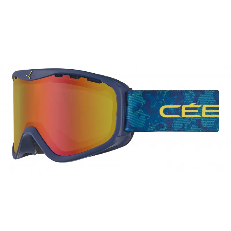Pasamontañas Cébé Ridge OTG (Dark Blue Camo Matte  PC Vario Perfo Amber Flash Red Cat.1 to 3)