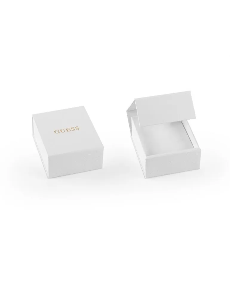 Pendientes Aros Guess Mujer Elipse Acero Dorado