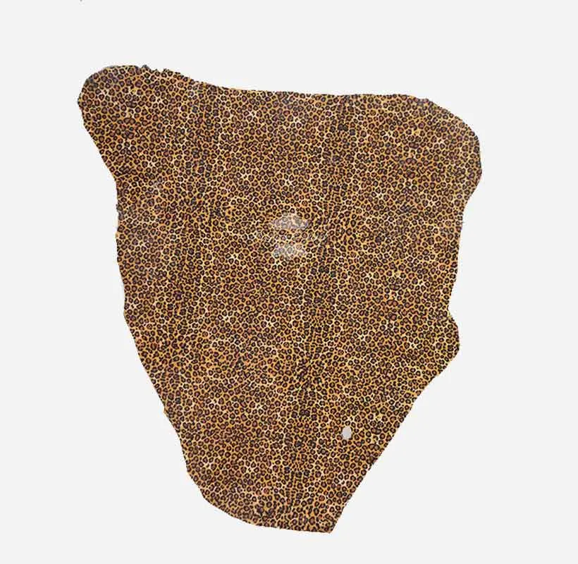 PREMIUM GRADE LEOPARD PRINT SHEEP LEATHER SKIN 67 SQ FT