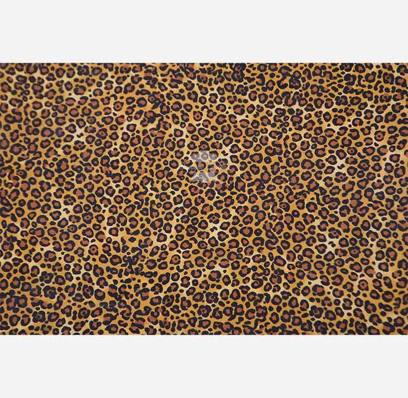 PREMIUM GRADE LEOPARD PRINT SHEEP LEATHER SKIN 67 SQ FT