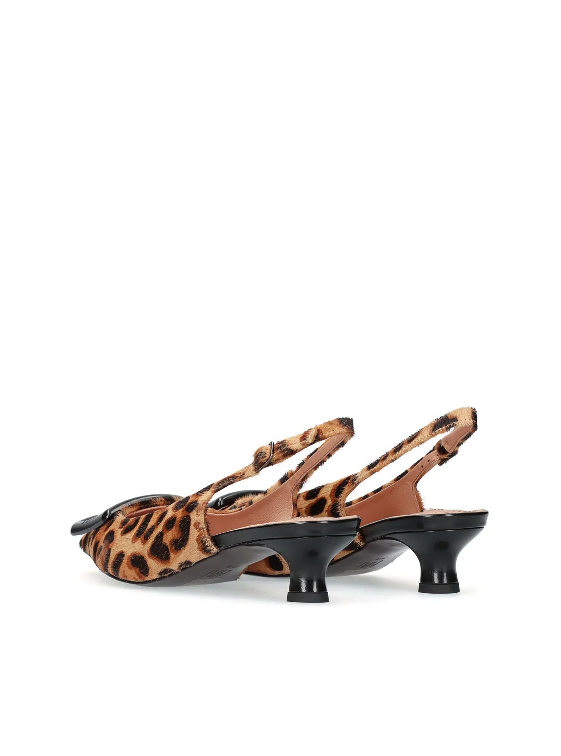 Salón hebilla print leopardo