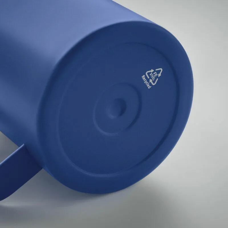 Taza acero inox. reciclado personalizable con tapa Inari