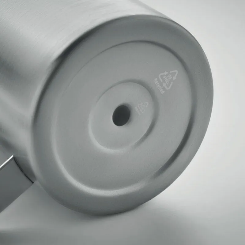 Taza acero inox. reciclado personalizable con tapa Inari