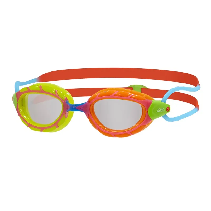 Zoggs gafas Predator Junior Rojo Naranja Transparente